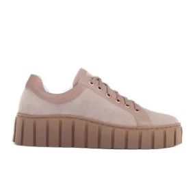 Marco Shoes Toenemende sneakers met een dikkere onderkant beige