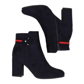 Marineblauwe laarzen met hoge hakken NC923 Navy