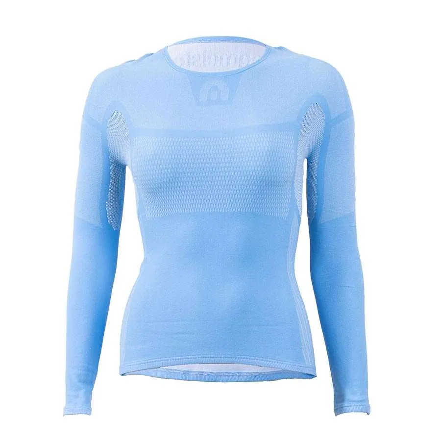Megmeister  Drynamo Thermoshirt Lange Mouwen Dames Lichtblauw