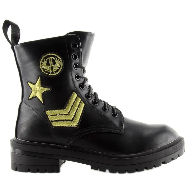 Militaire laarzen zwart 8338 zwart