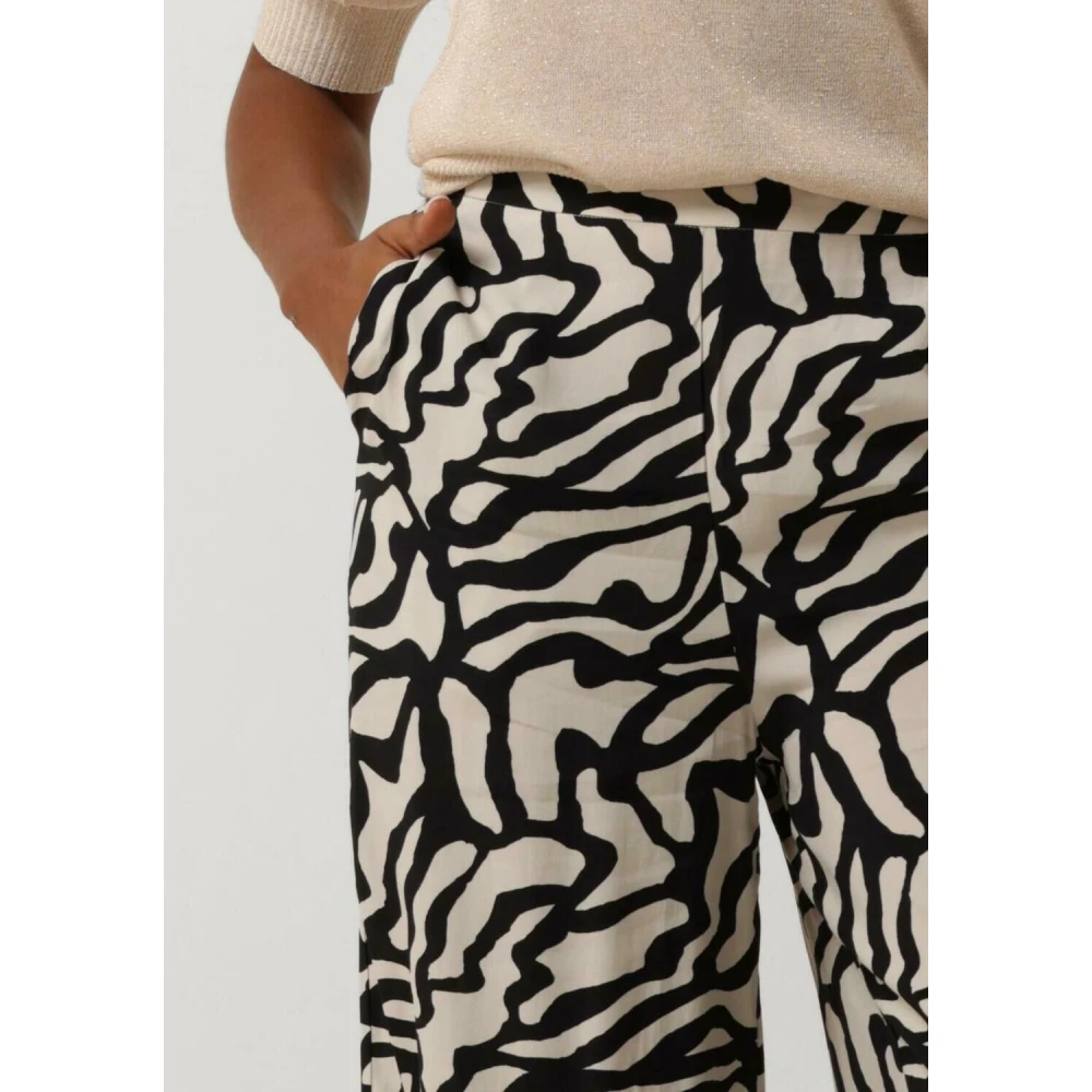 Minus Wijde Broek Tiana Elegant Stijl Black Dames