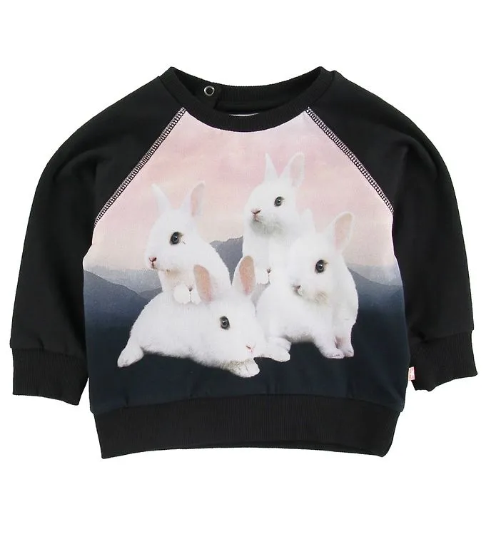MOLO SWEATSHIRT  ELSA  WHITE KONIJNTJES