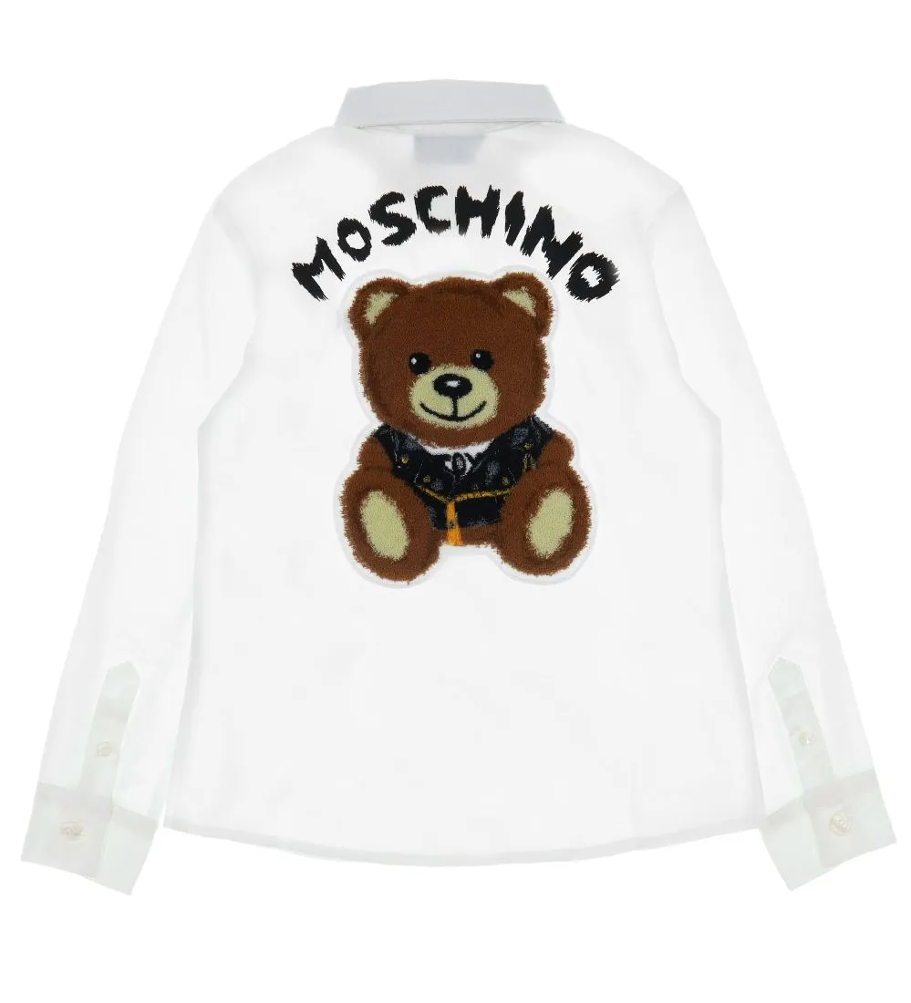 MOSCHINO OVERHEMD  WIT M. KNUFFEL