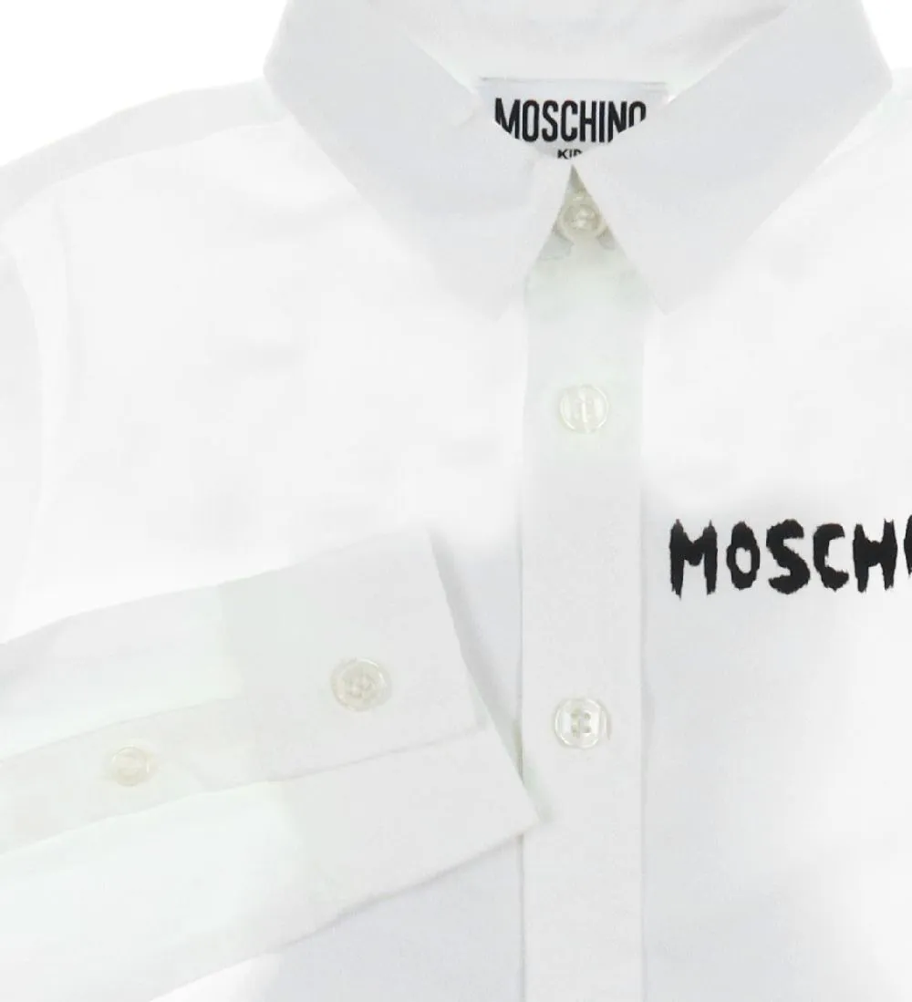 MOSCHINO OVERHEMD  WIT M. KNUFFEL