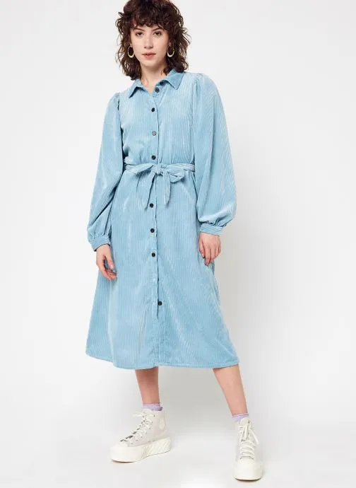      MOSS COPENHAGEN ILIVIA JEPPI SHIRT DRESS  BLAUW   