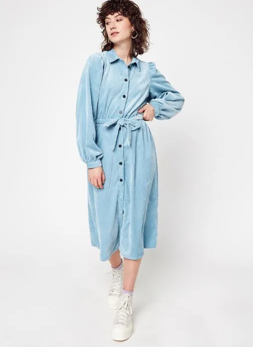      MOSS COPENHAGEN ILIVIA JEPPI SHIRT DRESS  BLAUW   