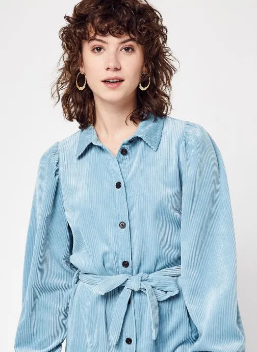      MOSS COPENHAGEN ILIVIA JEPPI SHIRT DRESS  BLAUW   