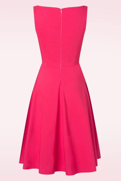 Nena swing jurk in lipstick roze