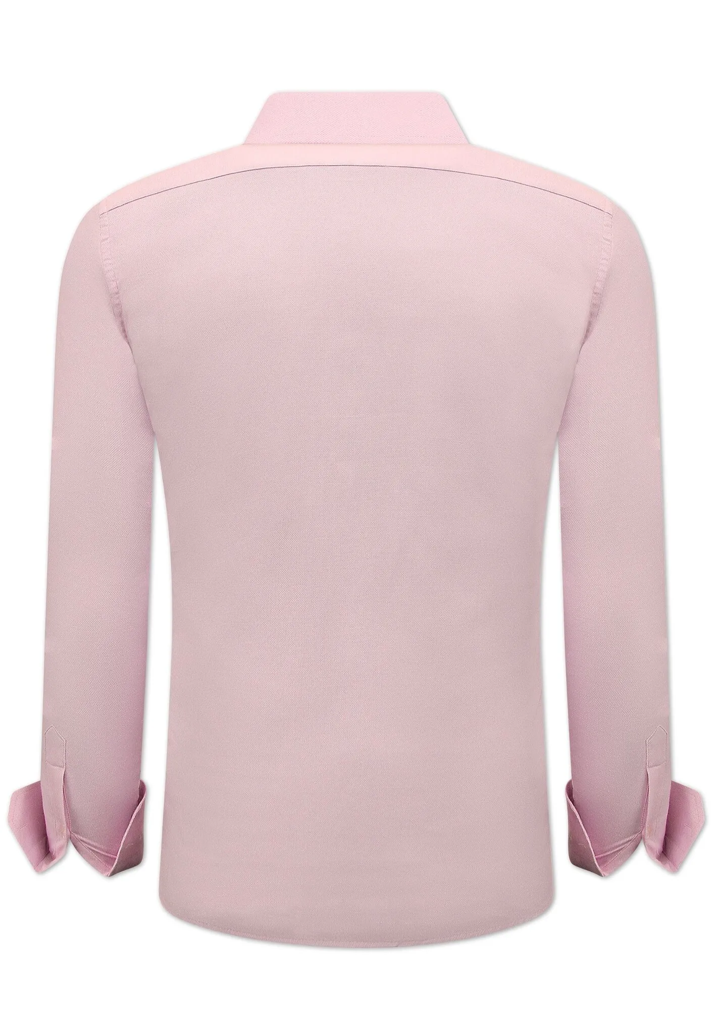 NETTE OXFORD HEMD VOOR MANNEN  SLIM FIT STRETCH  ROZE