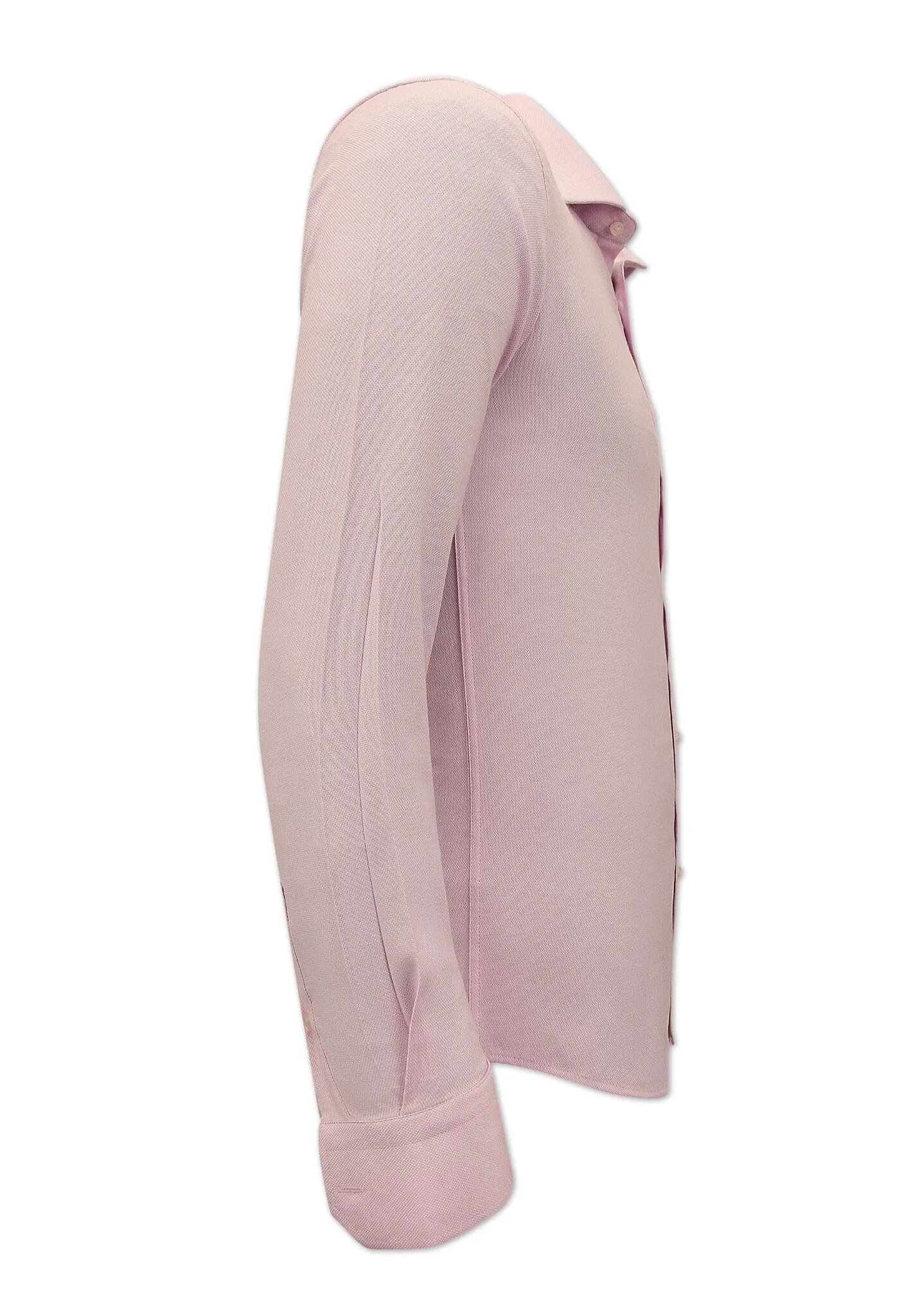 NETTE OXFORD HEMD VOOR MANNEN  SLIM FIT STRETCH  ROZE