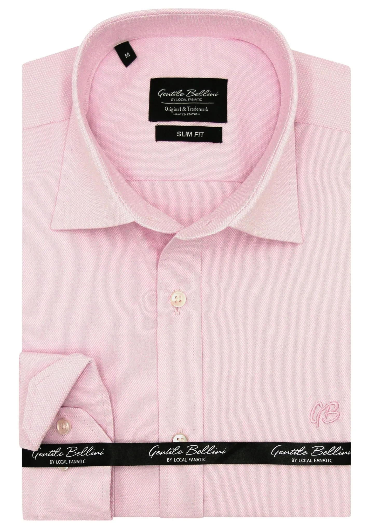 NETTE OXFORD HEMD VOOR MANNEN  SLIM FIT STRETCH  ROZE