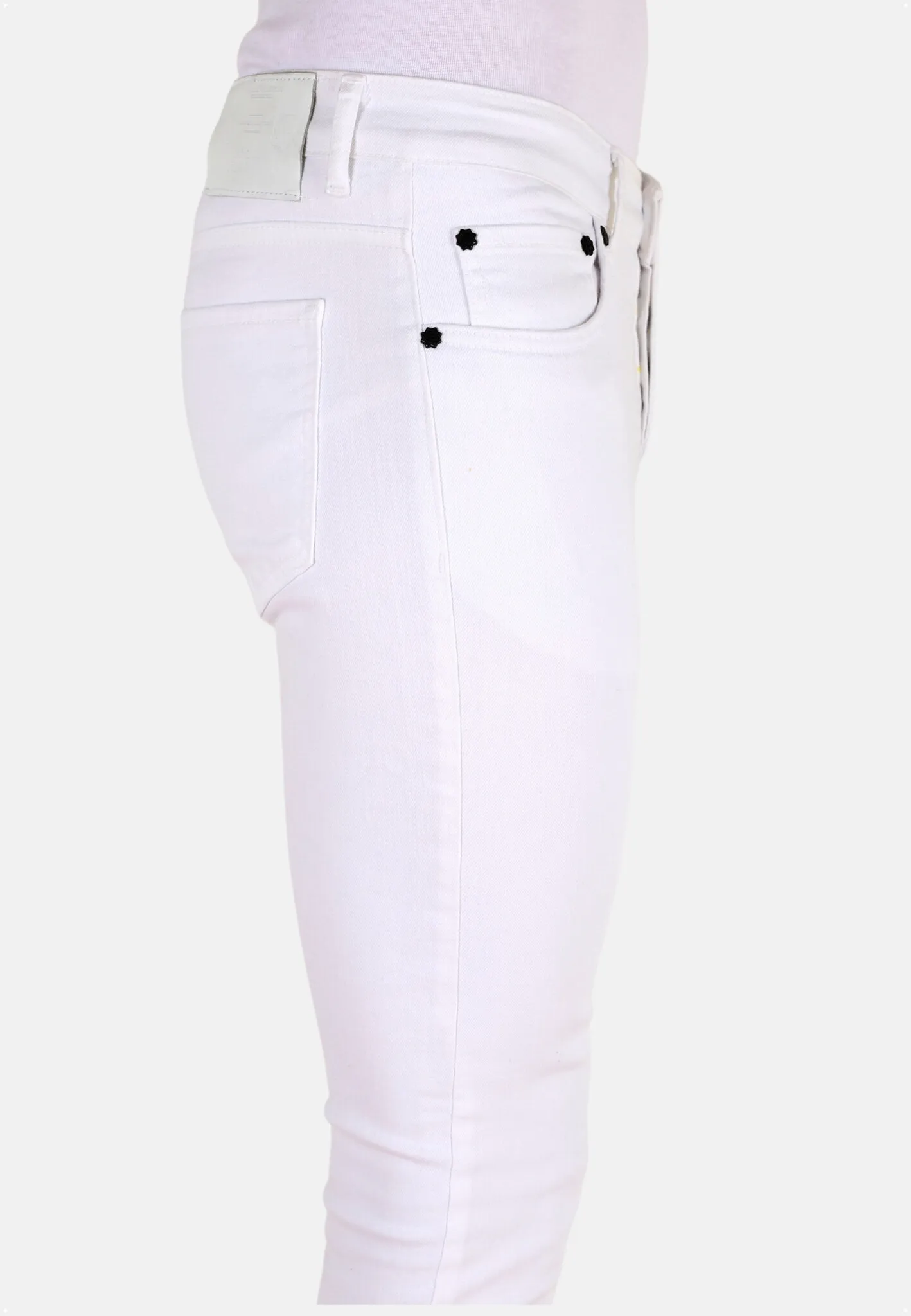 NETTE WITTE HEREN SLIM FIT SPIJKERBROEK MET STRETCH DP106