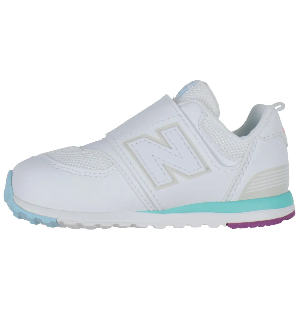 NEW BALANCE SCHOENEN  574  WIT/TEAM SKY BLUE