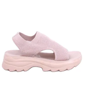 Nicai Roze sandalen met sportzool