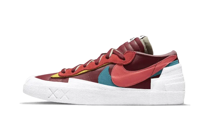 Nike Blazer Laag Sacai Kaws Team Rood