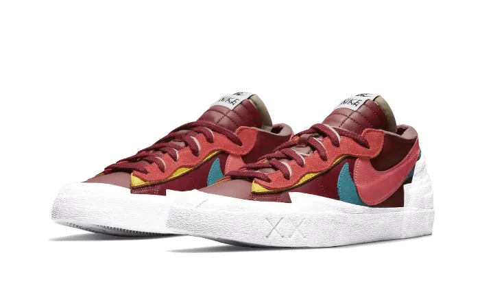 Nike Blazer Laag Sacai Kaws Team Rood