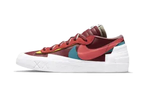 Nike Blazer Laag Sacai Kaws Team Rood