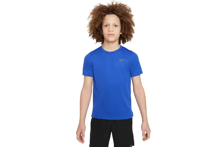 NIKE DRIFIT MILER TRAININGS TSHIRT GAME ROYAL KIDS