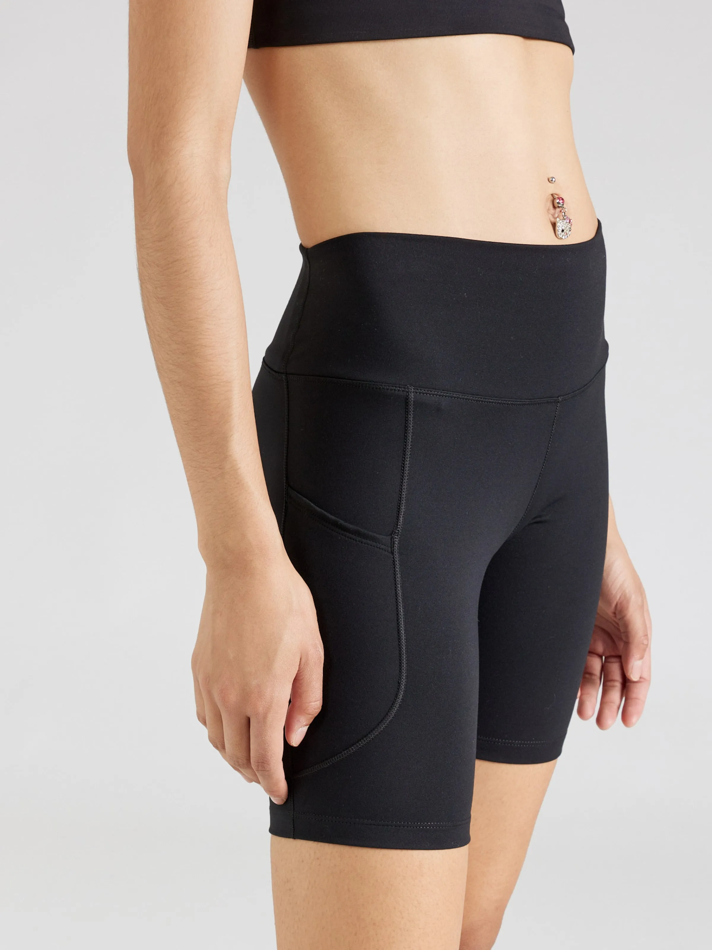 NIKE Skinny Sportbroek 'ONE' in Zwart