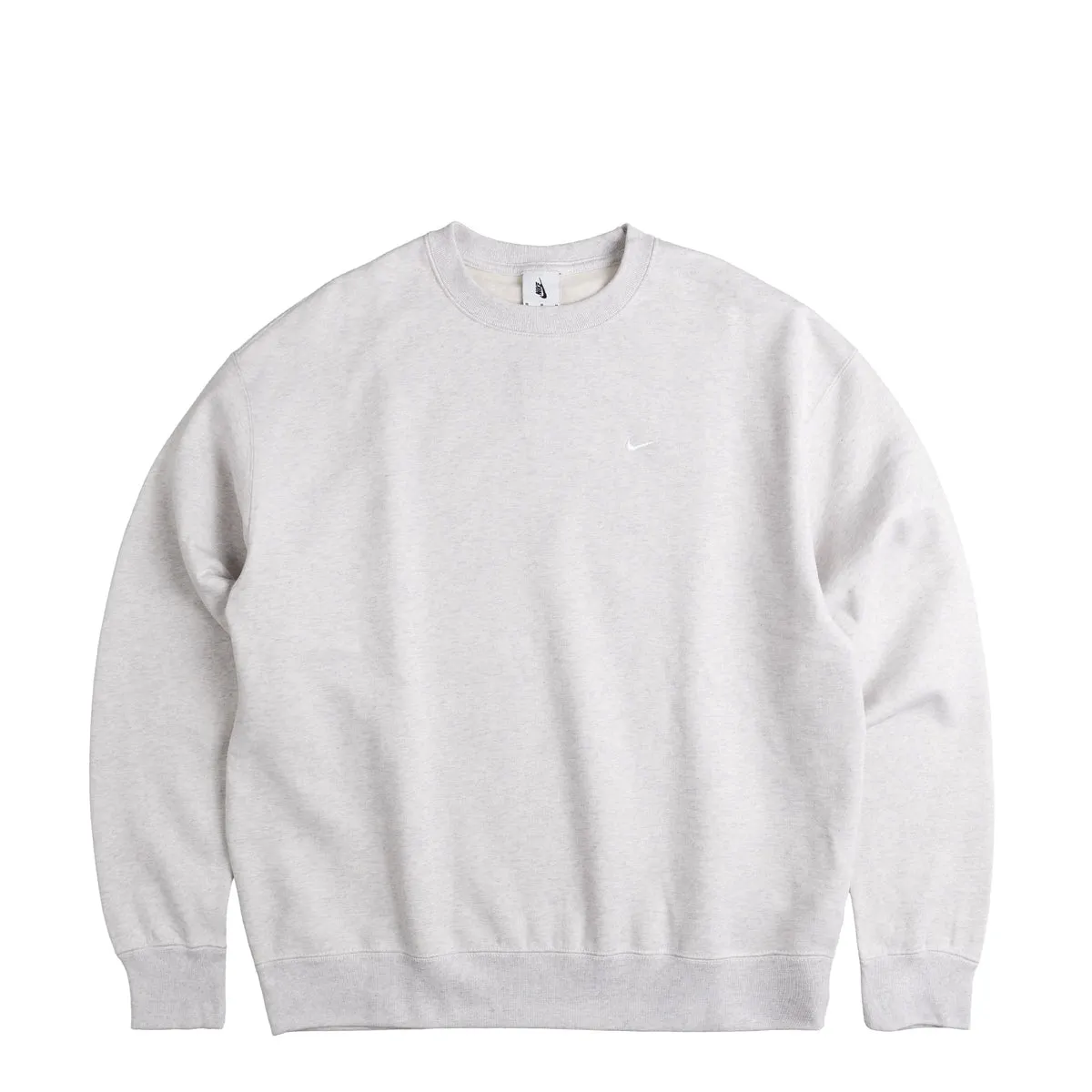 Nike Solo Swoosh Crewneck Birch heather / White