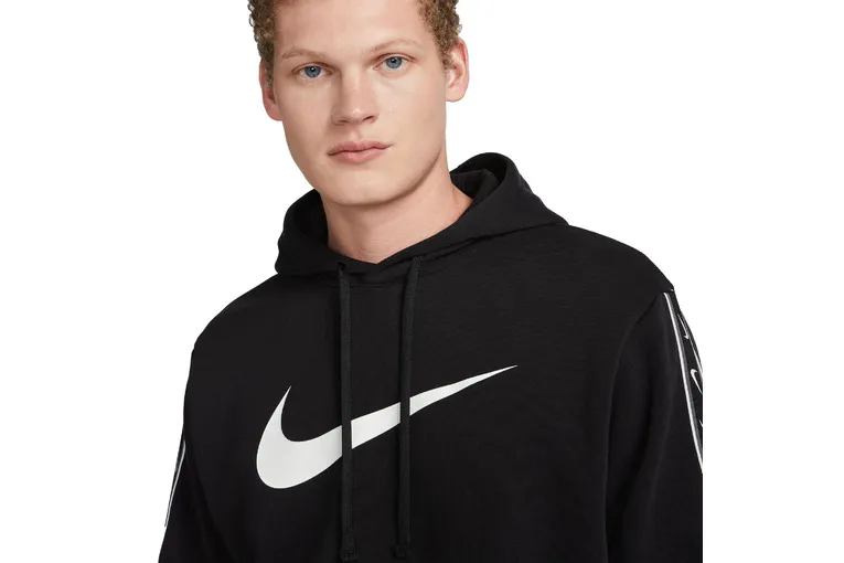 Nike Sportswear Repeat training hoodie Zwart/Wit heren