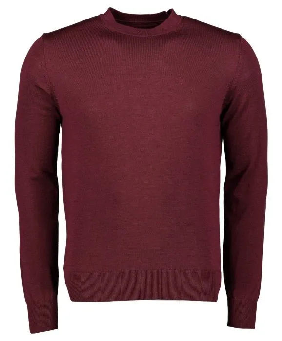 NILS PULLOVER  SLIM FIT  BORDEAUX