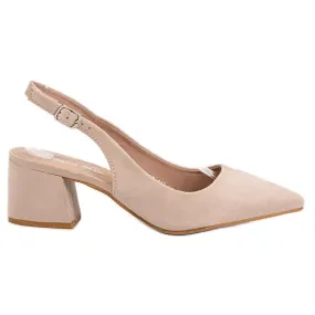 Nio Nio Beige Pumps In Spitz