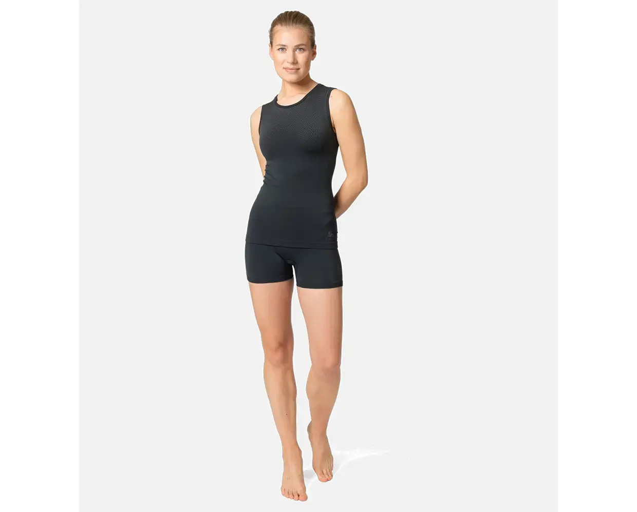 Odlo Performance Light Eco BL Top Crew Ondershirt Zonder Mouwen Zwart Dames