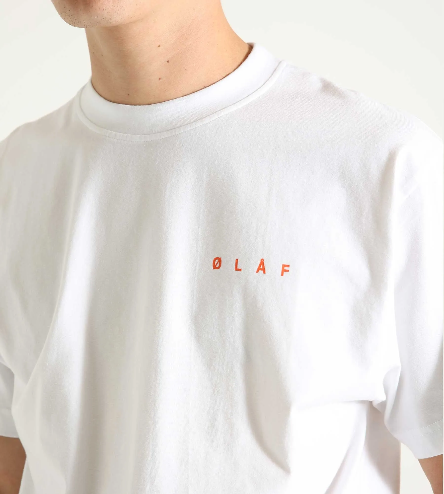 OLAF Face Crayon Tee Optical White