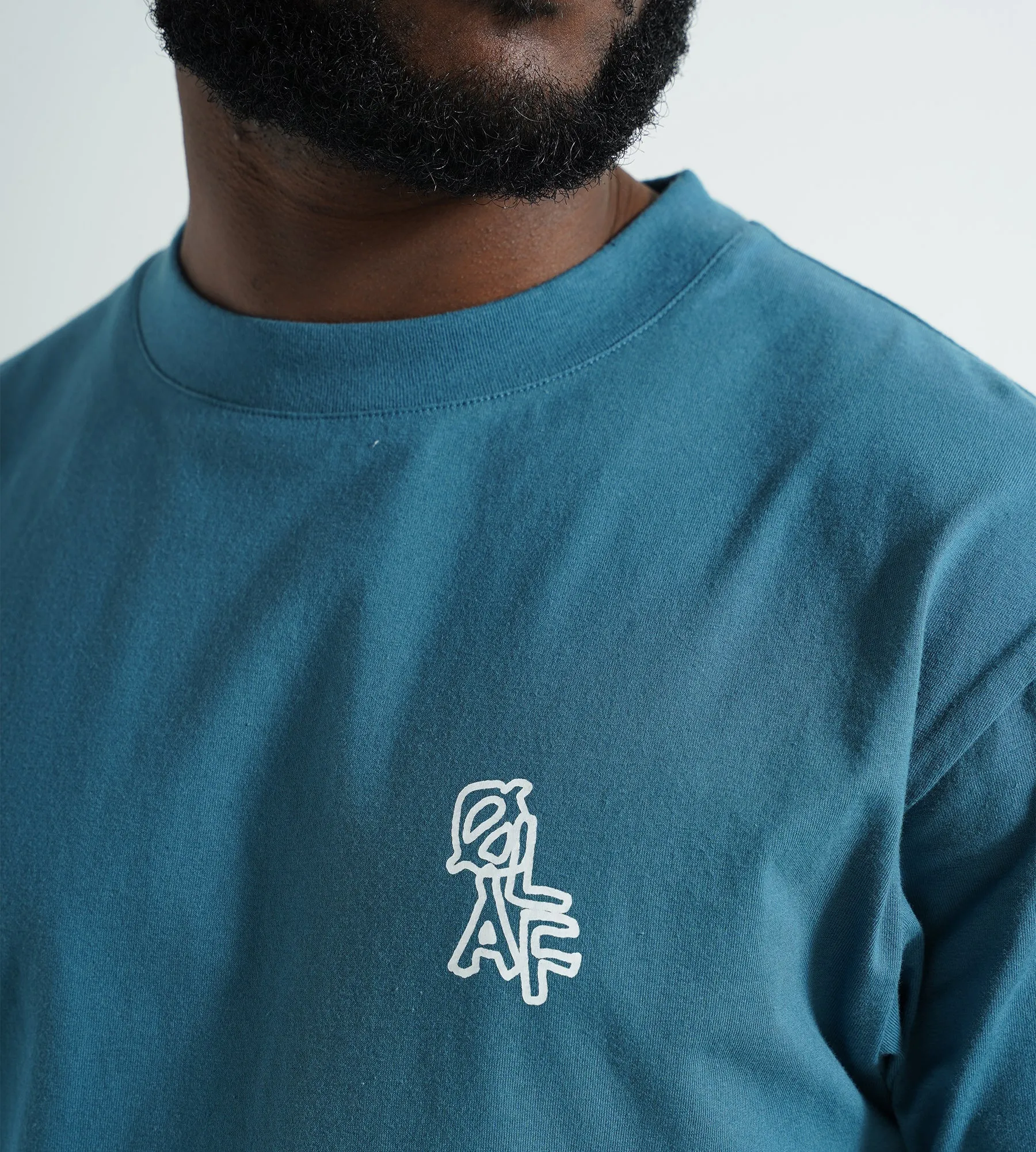 OLAF Layered Logo Tee Ocean Teal