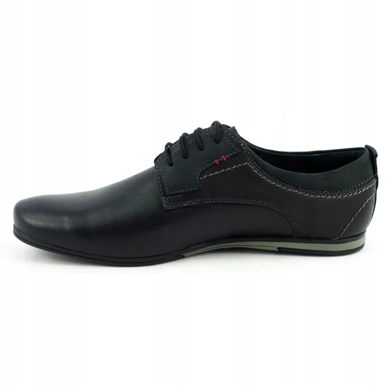 Olivier Elegante herenschoenen voor jeans 731 zwart