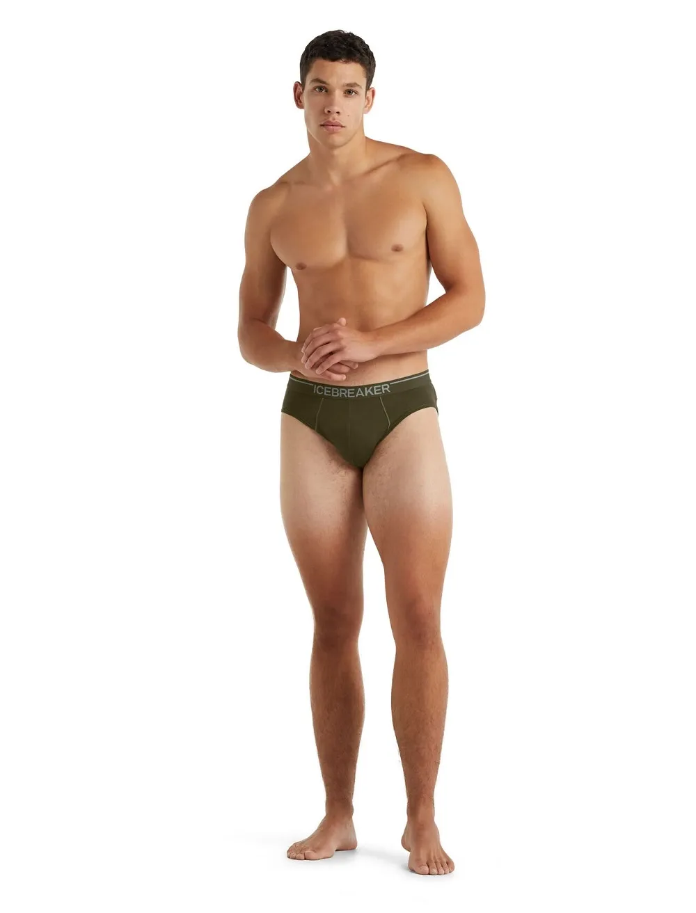 Onderbroek Icebreaker Men Anatomica Briefs Loden