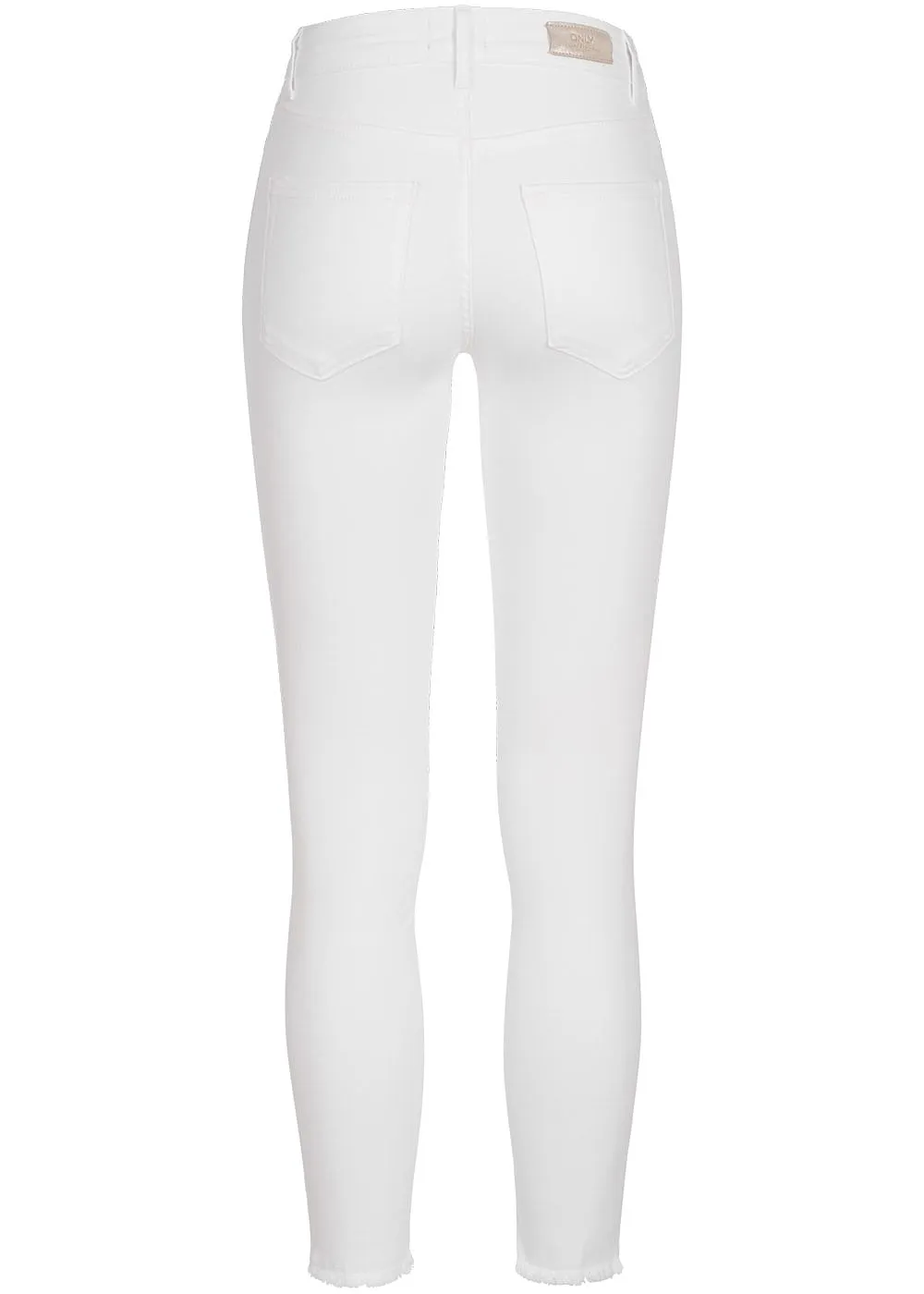 ONLY DAMES NOOS ANKLE SKINNY JEANS BROEK MIDWAIST WIT DENIM