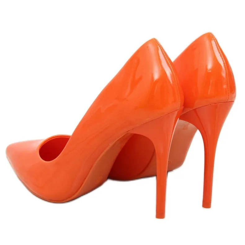 Oranje hoge hakken voor dames LE03P Oranje