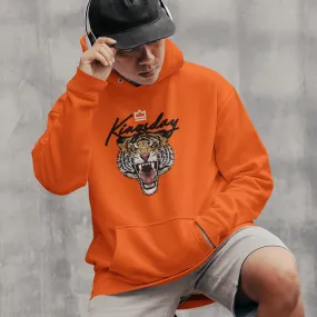 Oranje Koningsdag Hoodie Kingsday Tiger Crown