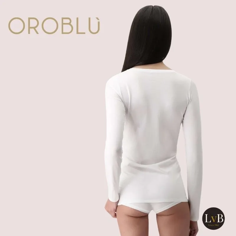 OROBLU – PERFECT LINE COTTON – TSHIRT LONG SLEEVE  (VOORDEEL 3PAK)