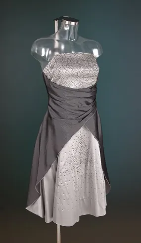 Overslag cocktailjurk met steentjes 201968 