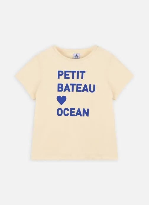      PETIT BATEAU TEE SHIRT MC FOUGUE  WIT   