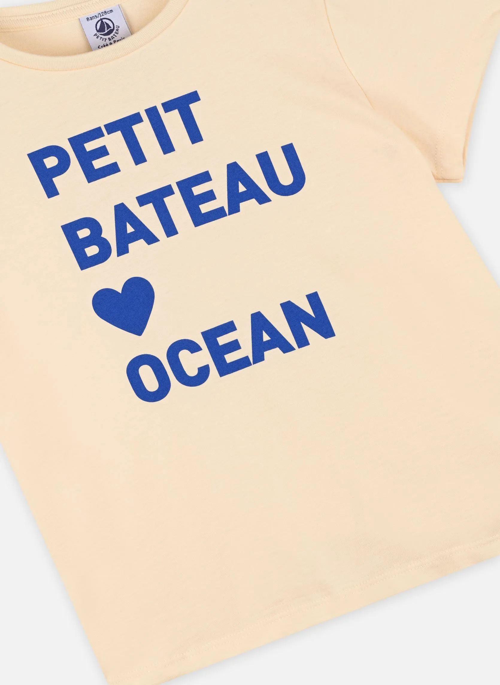      PETIT BATEAU TEE SHIRT MC FOUGUE  WIT   