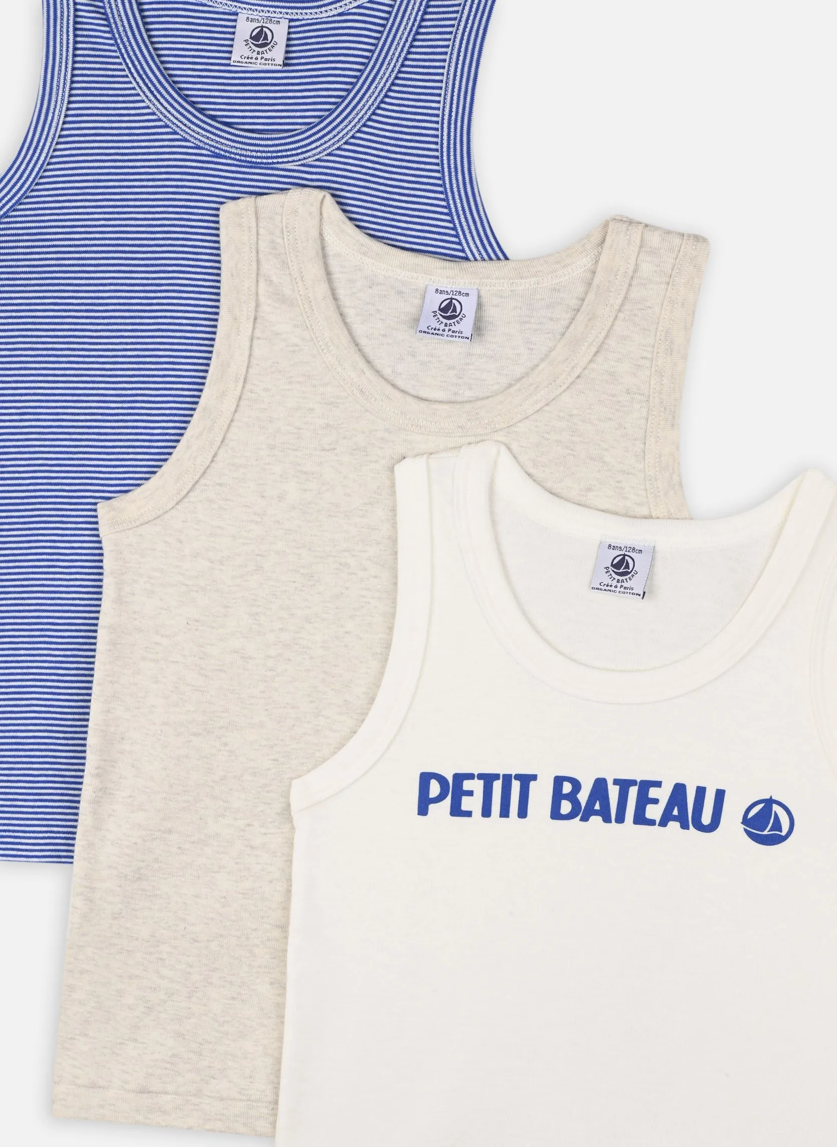      PETIT BATEAU TEE SHIRT MC  WIT   