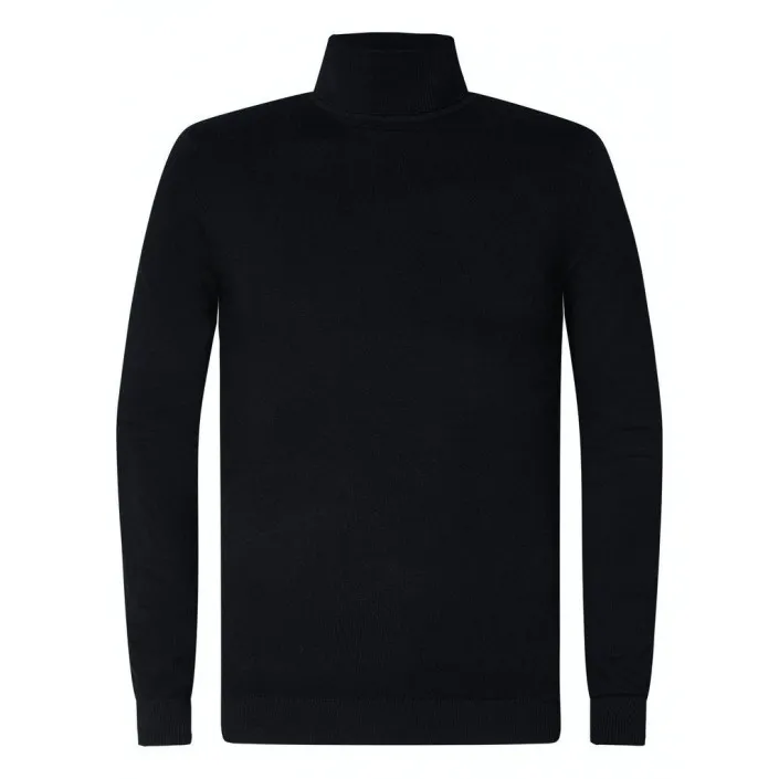 Petrol Industries Men Knitwear Collar Basic black  