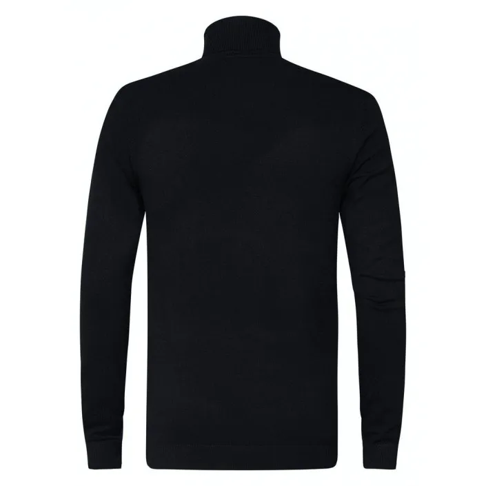 Petrol Industries Men Knitwear Collar Basic black  