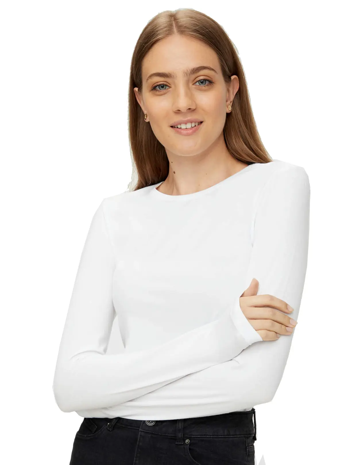 PIECES DAMES ONDERSHIRT LANGE MOUW  LONG TEE