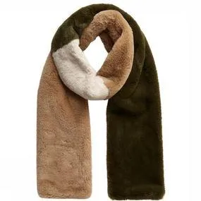 Pieces Sjaal Hairy Long voor dames – Kaki
