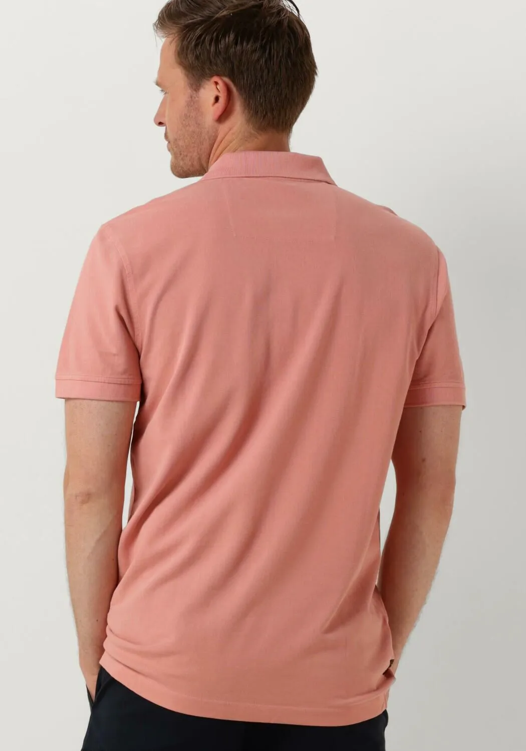 PME LEGEND HEREN POLO'S & TSHIRTS SHORT SLEEVE POLO PIQUE GARMENT DYE ROZE