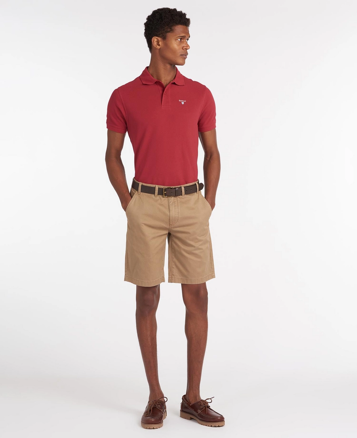 Polo Barbour Men Sports Biking Red