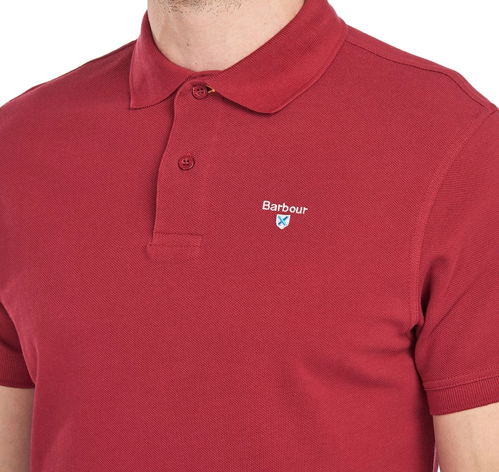 Polo Barbour Men Sports Biking Red