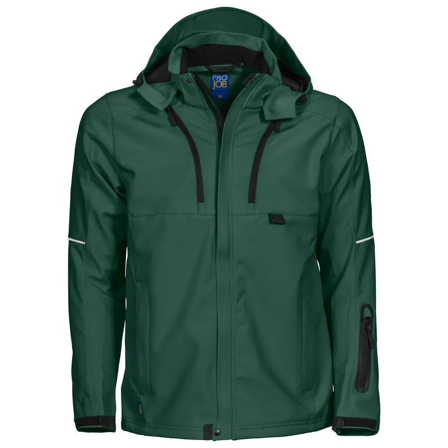 Projob 3406 Softshell Jas Woudgroen