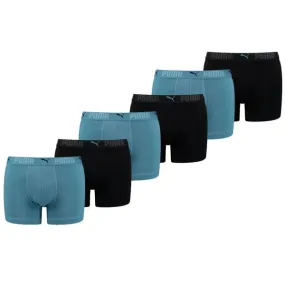 Puma Sport Boxershorts Katoen 6-pack Blue Lagoon Combo   
