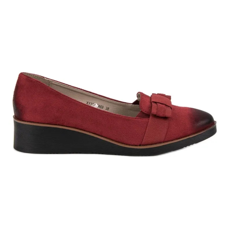 Pumps met strik VINCEZA rood